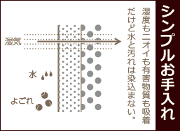 シンプルお手入れ