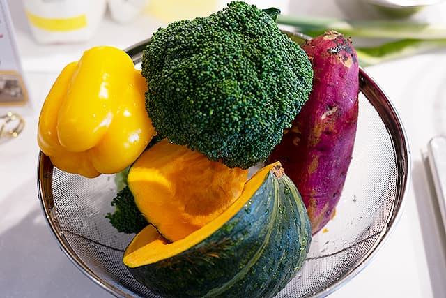 秋野菜のホットサラダ2